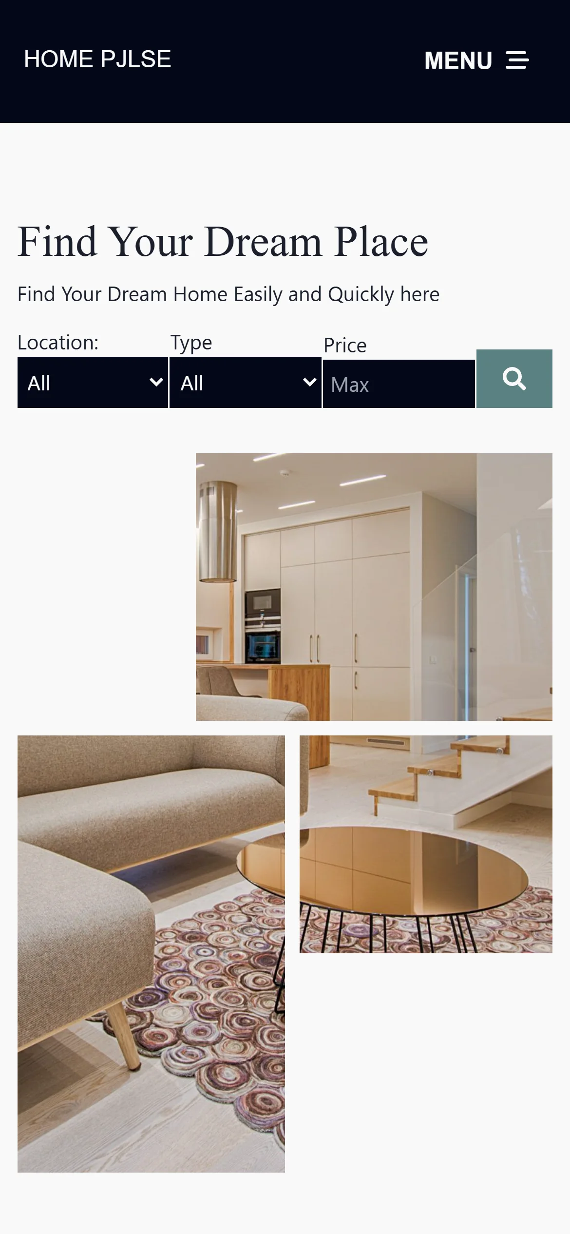 HomePulse search on a phone