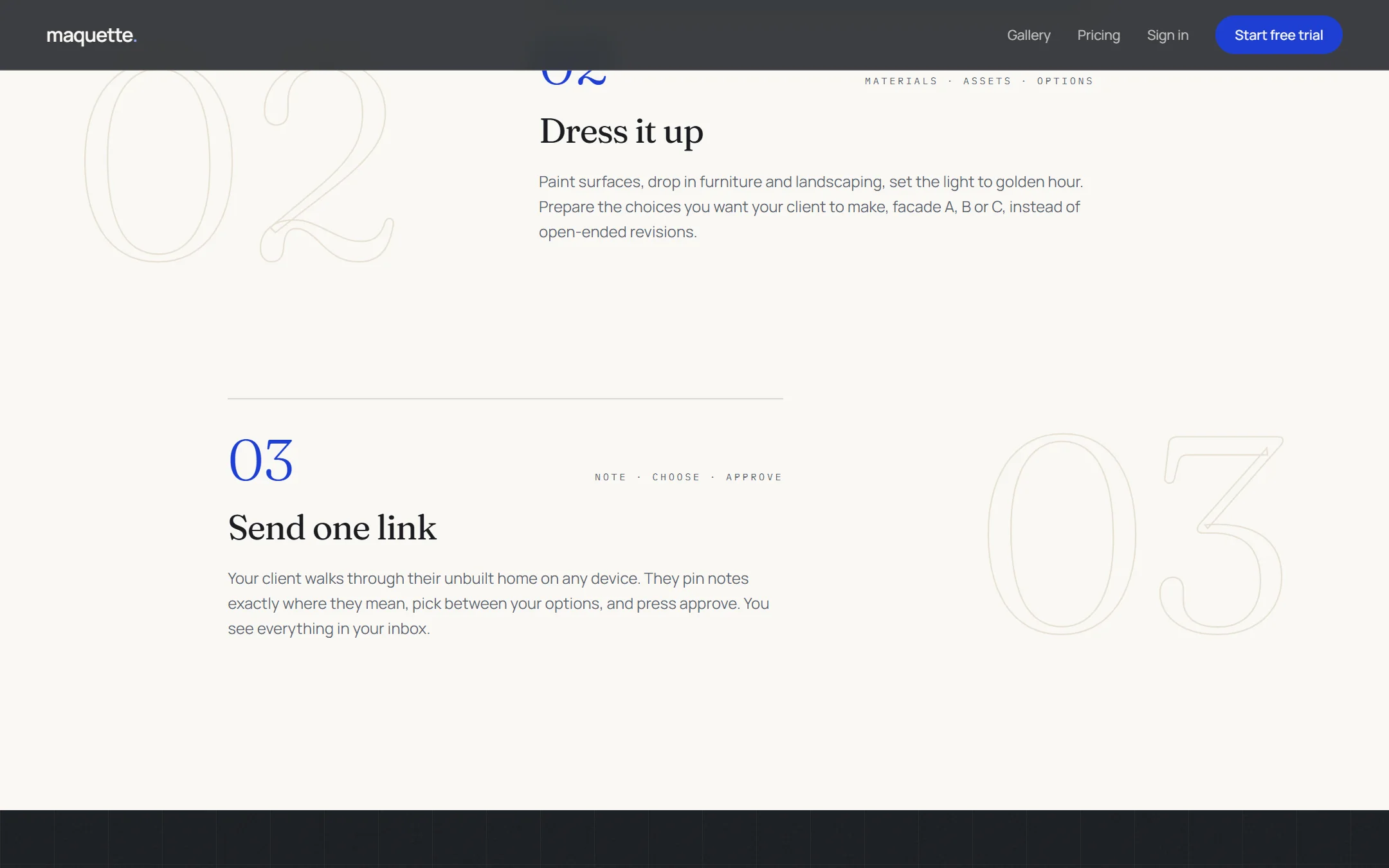 Steps two and three: Dress it up, and Send one link